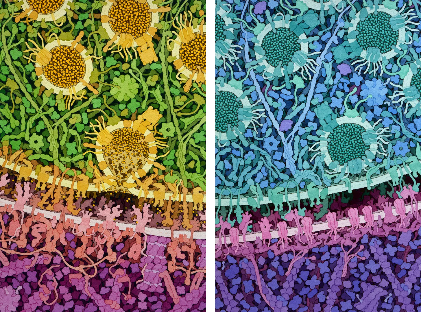 Excitatory and inhibitory synapses