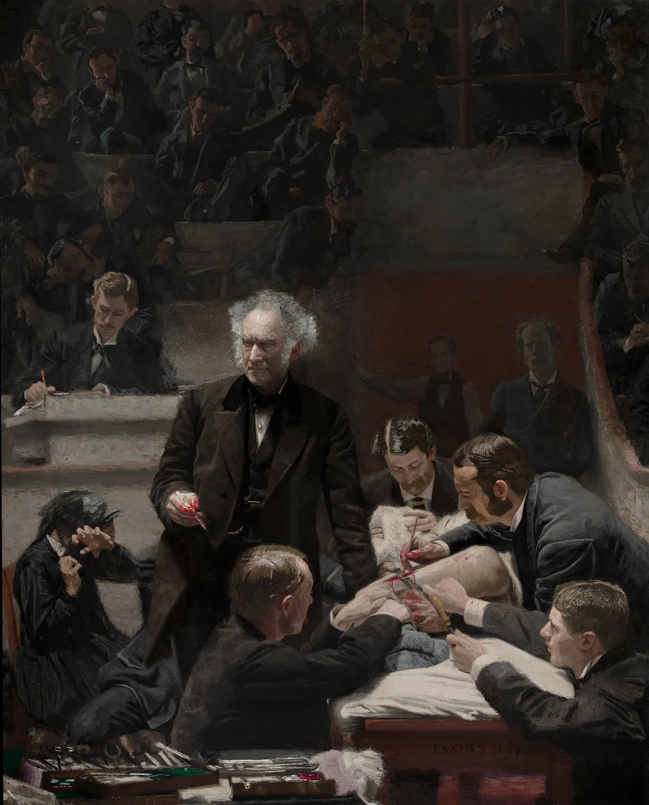 A portrait of Dr. Samuel D. Gross, by Thomas Eakins (1875)