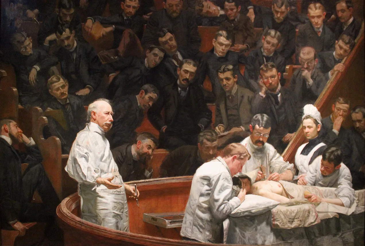 A painting of the surgeon, D. Hayes Agnew, by Thomas Eakins (1889)