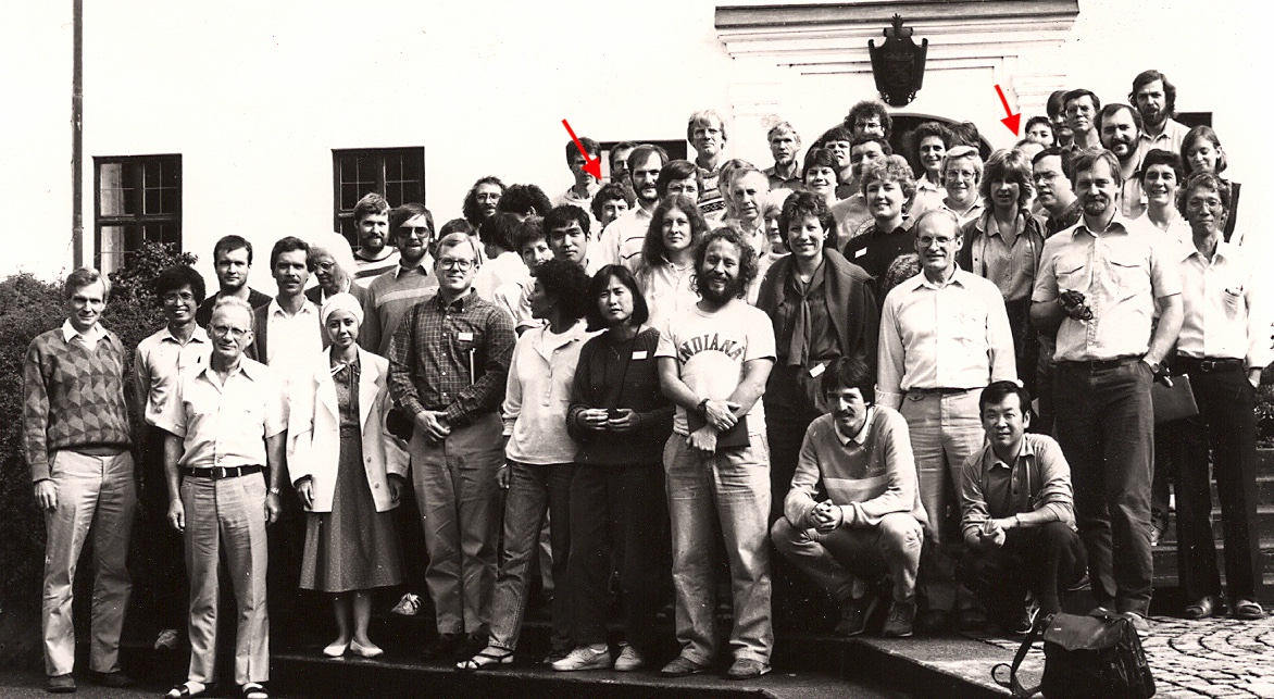 Attendees at a Hydra conference in 1987