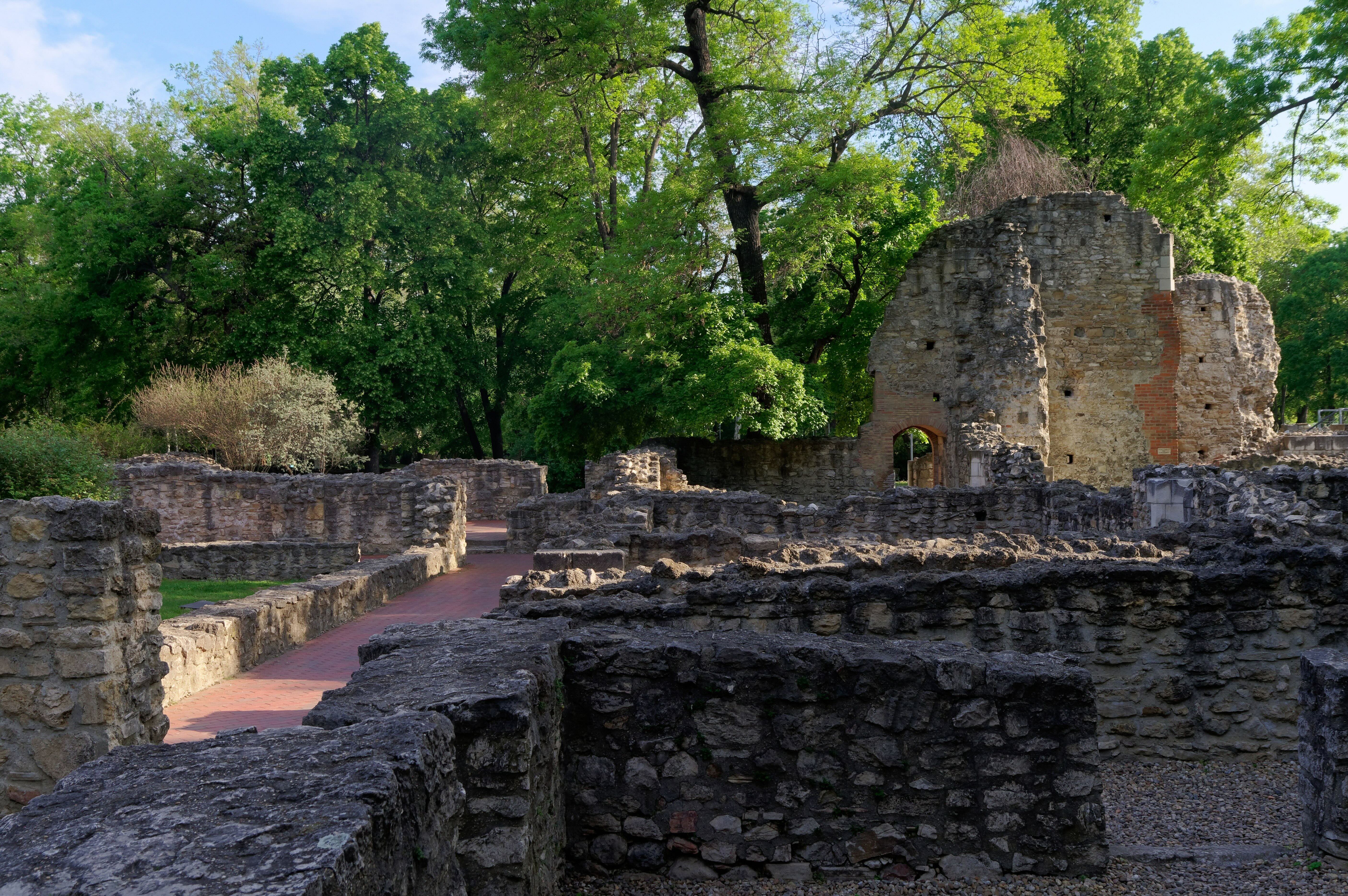 The ruins of the monastery on Margaret Island, Budapest