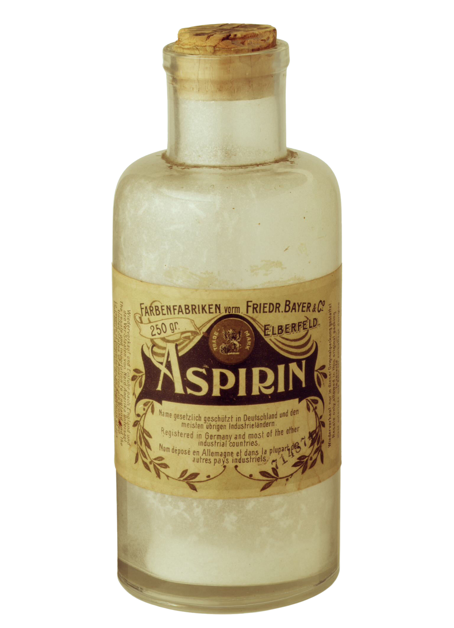 A bottle of aspirin from 1899.