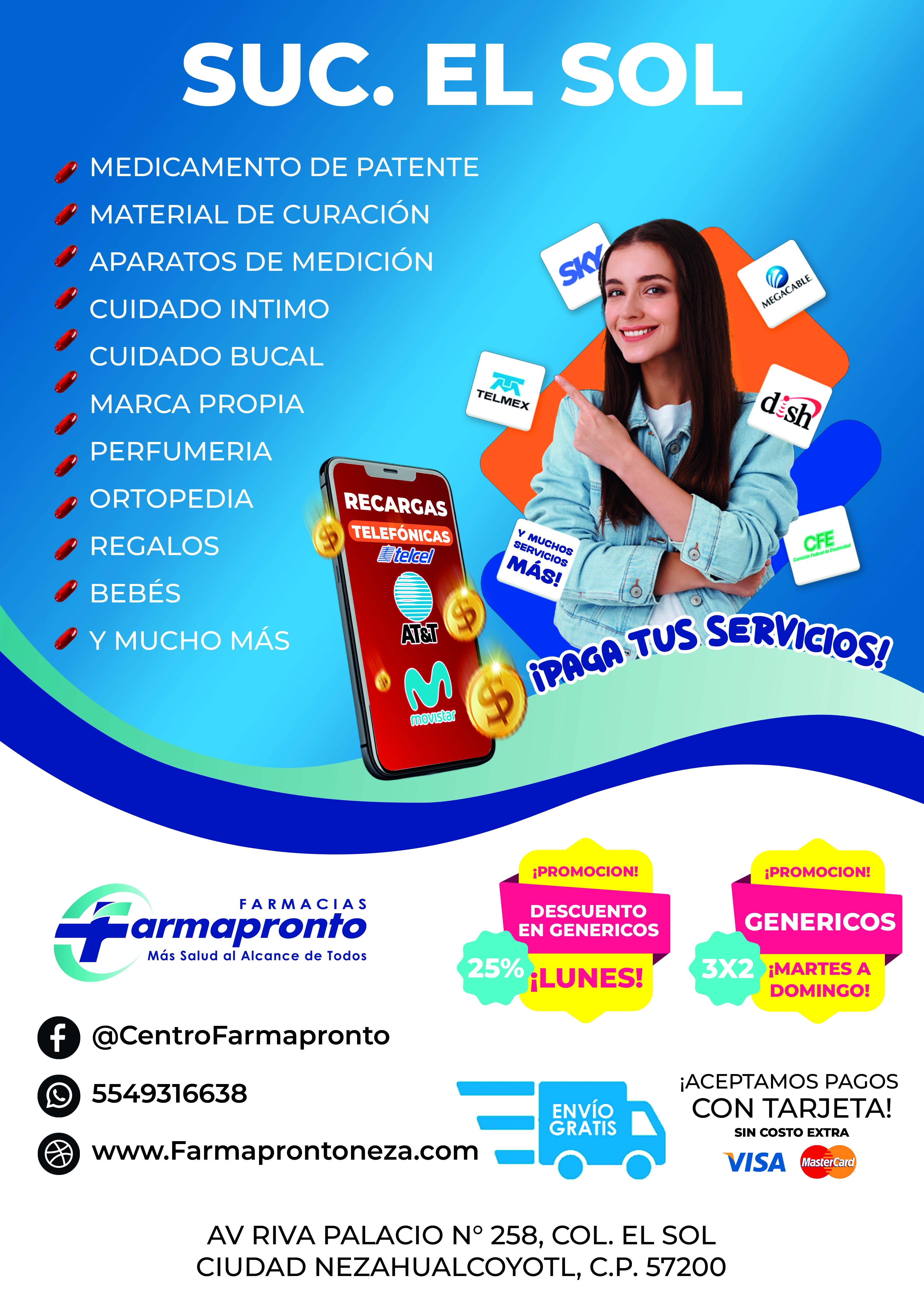 Folleto de servicios