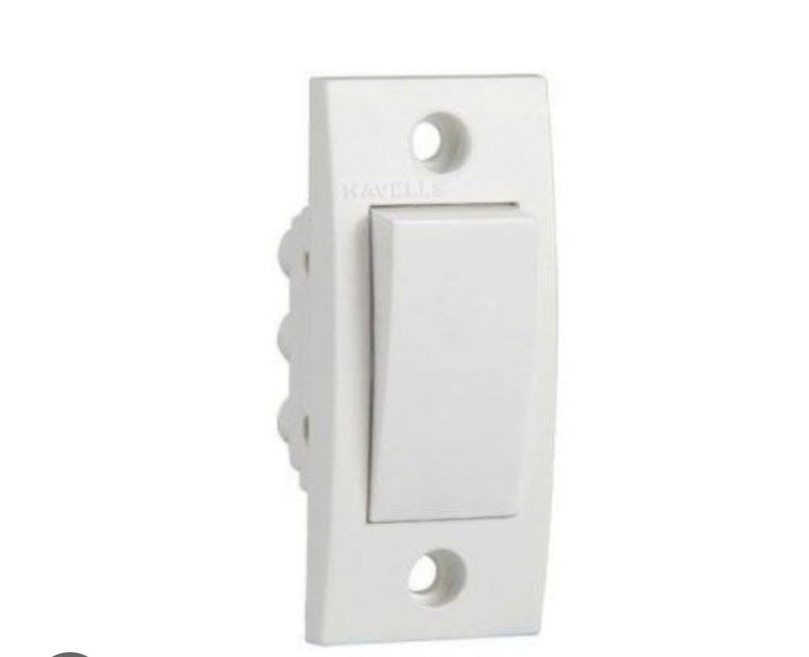 Havells 6A Modular Switch (White Pack of 5)