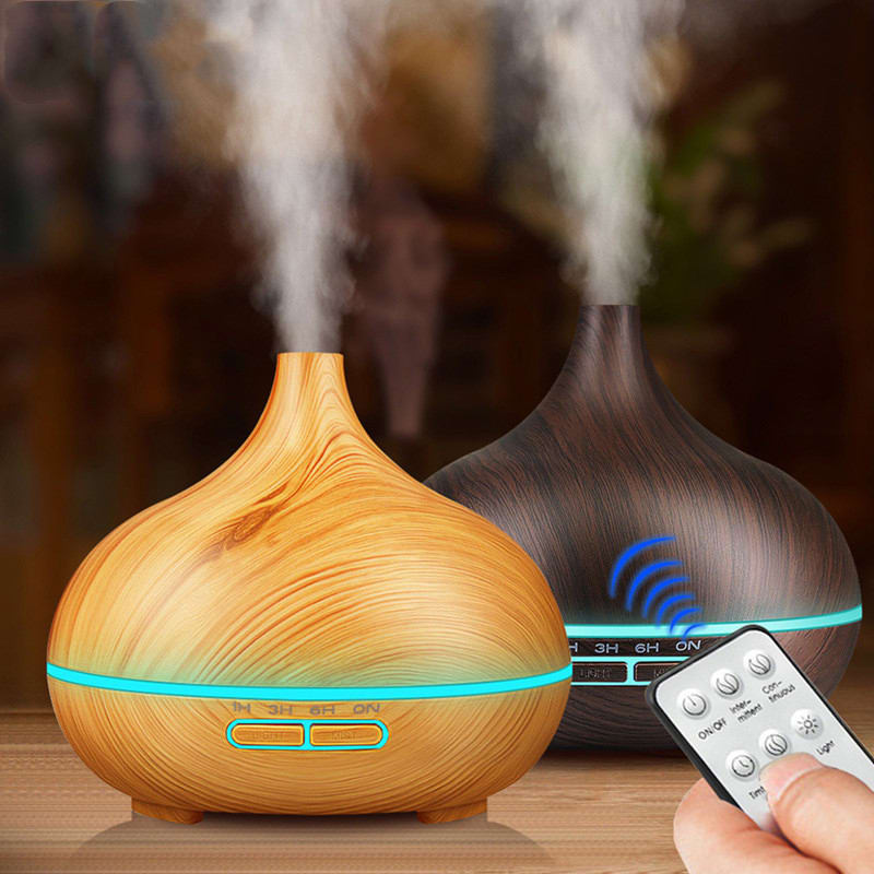 Humidificador de purificación de aire remoto shale wood grain 500ML — foto 3