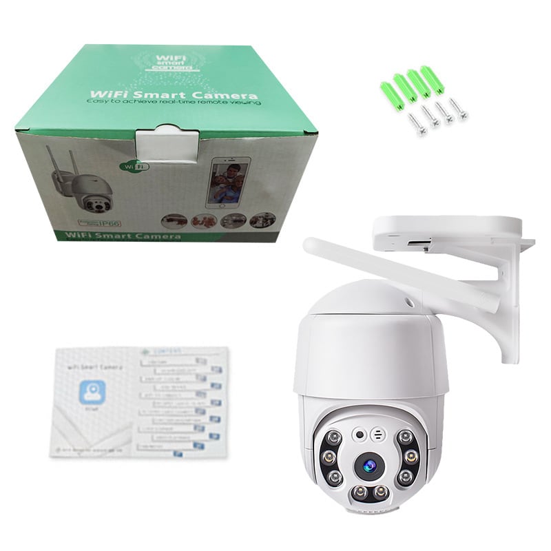 Cámara Para Seguridad 360 Ip Panorámica Para Exteriores Color Blanco — foto 3