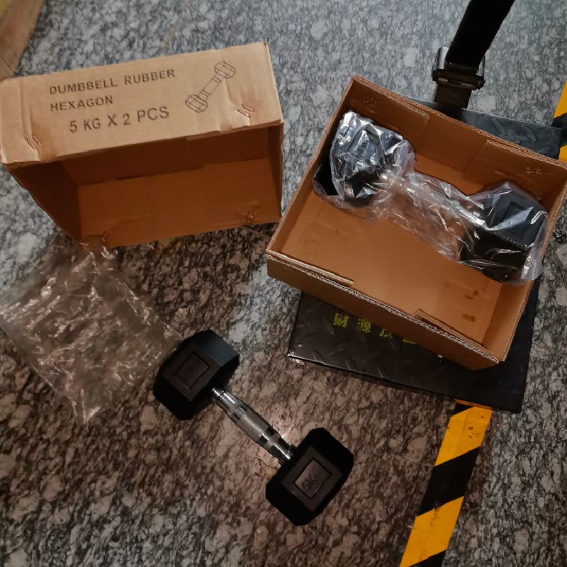 5Kg*2Mancuernas Hexagonal De Engomada — foto 8