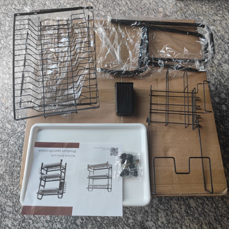 Organizador 39cm Secador Escurridor De Loza Platos 2 Niveles 2 — foto 11