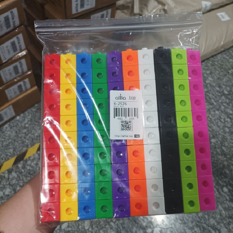 100 Cubos De Encaje Unifix - Matemáticas — foto 6