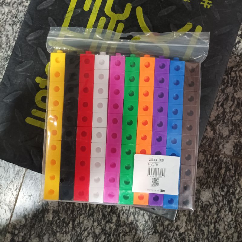100 Cubos De Encaje Unifix - Matemáticas — foto 8