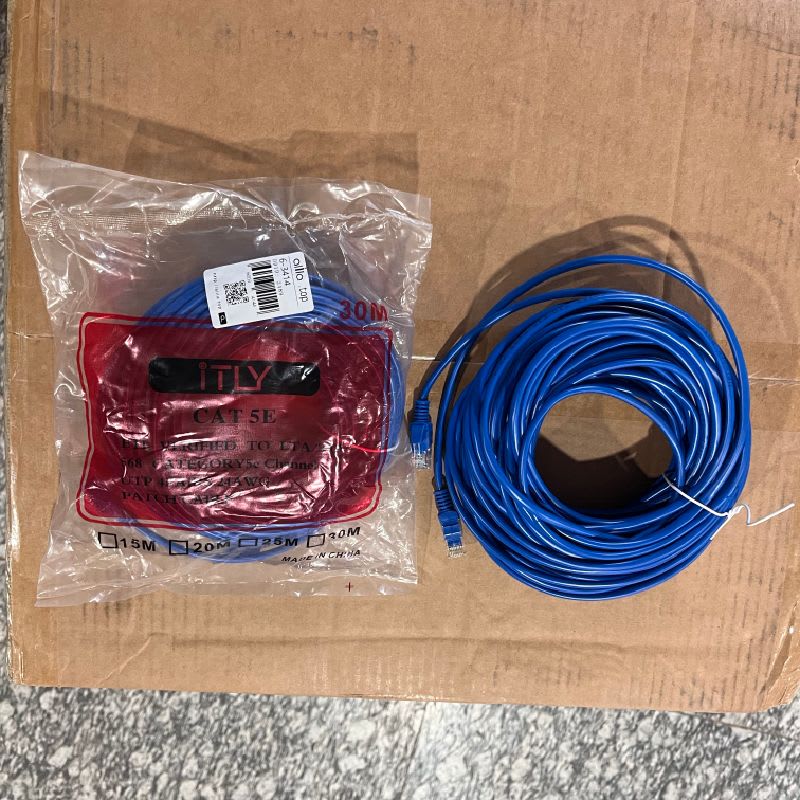 Cable de red Cat5 Ethernet Lan Giga Rj45 de 30 metros 30 — foto 5