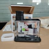 Dispensador De Lavalozas Jabón Y Porta Esponja Organizador Color Plateado. — miniatura 9