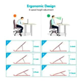 Color Negro Soporte Notebook Tablet Plegable Plastico / Angelstock — miniatura 4