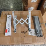 color plateado Soporte plegable de aluminio para notebook — miniatura 5