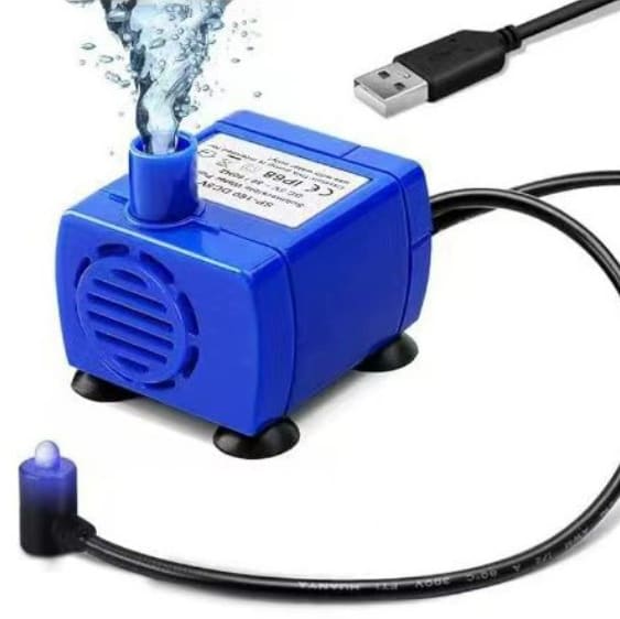 Bomba De Agua Sumergible Para Bebedero De Gatos Usb Y Led — foto 1