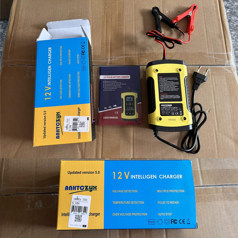 75w 12V cargador de baterías para automóviles y motocicletas — foto 8