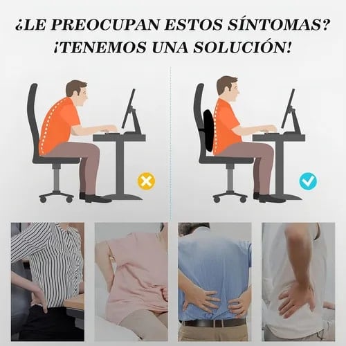 Almohada para silla de ruedas curva área lumbar auto oficina para espalda — foto 3