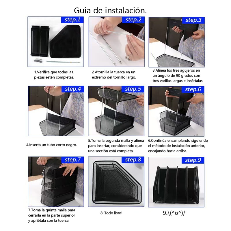 4 Niveles Metalico Organizador Revistero Libros Escritorio — foto 6