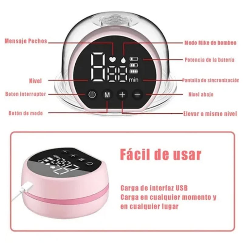 Extractor De Leche Eléctrico Portátil Silencioso Manos — foto 2