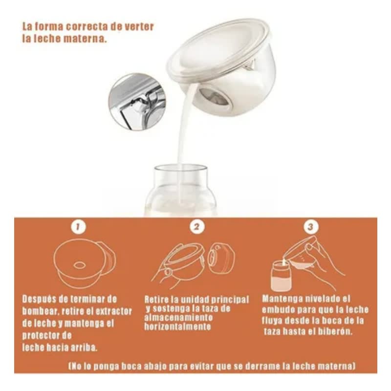 Extractor De Leche Eléctrico Portátil Silencioso Manos — foto 4