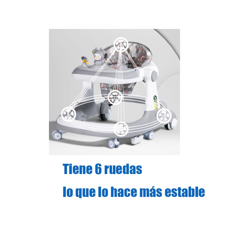 El Gris Andadera Caminadora De Bebé Multifuncional. — foto 5