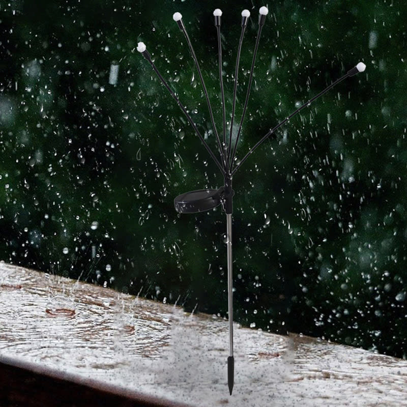 2 kits de luces solares for jardín, 10 led redondos Luz Cálida — foto 4