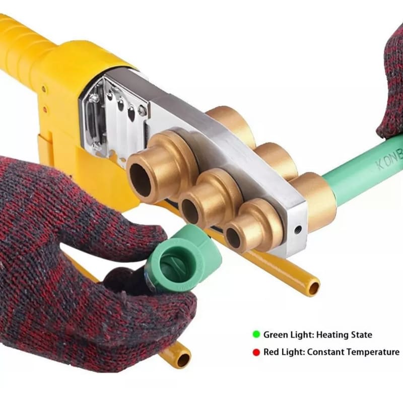 Máquina de soldadura de tuberías termofusión de 3 cabezas 1000w 32 — foto 2