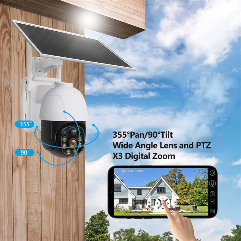Cámara Solar Para Exteriores WIFI 1080 Inalámbrica 360 v380pro — foto 2