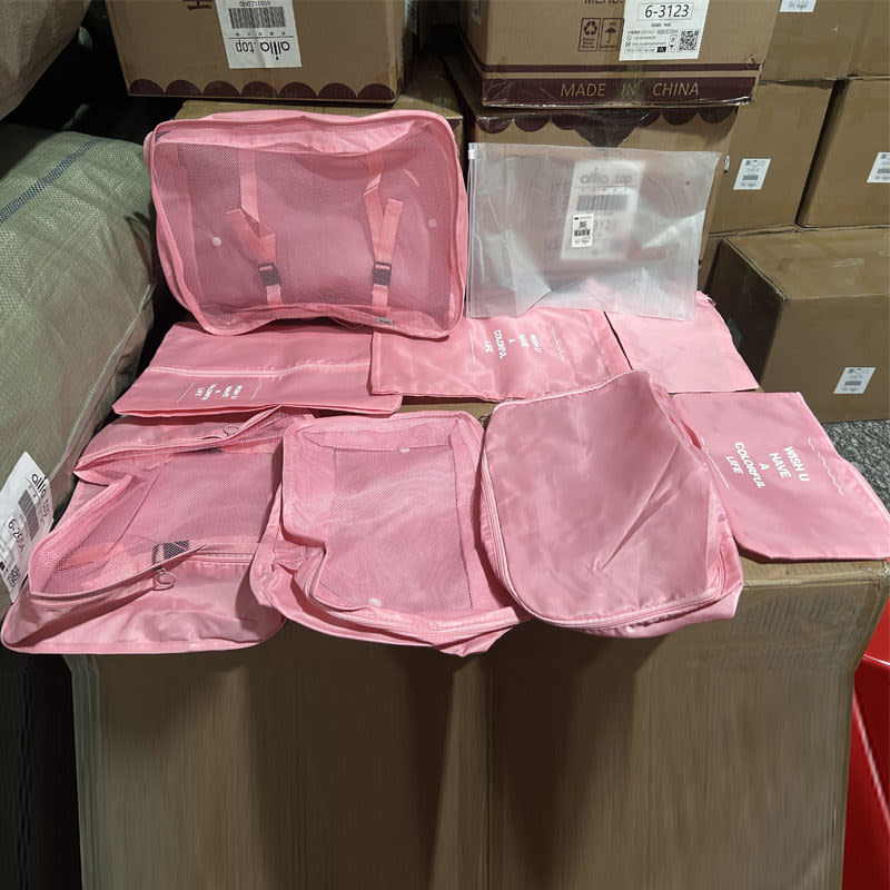 Bolsas De Viaje 8 En 1 Bolsas Organizadoras De Viaje Maleta Rosa — foto 5