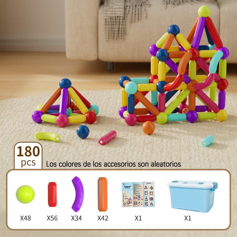 180pcs Juguetes De Bloques De Construcción Magnéticos — foto 1