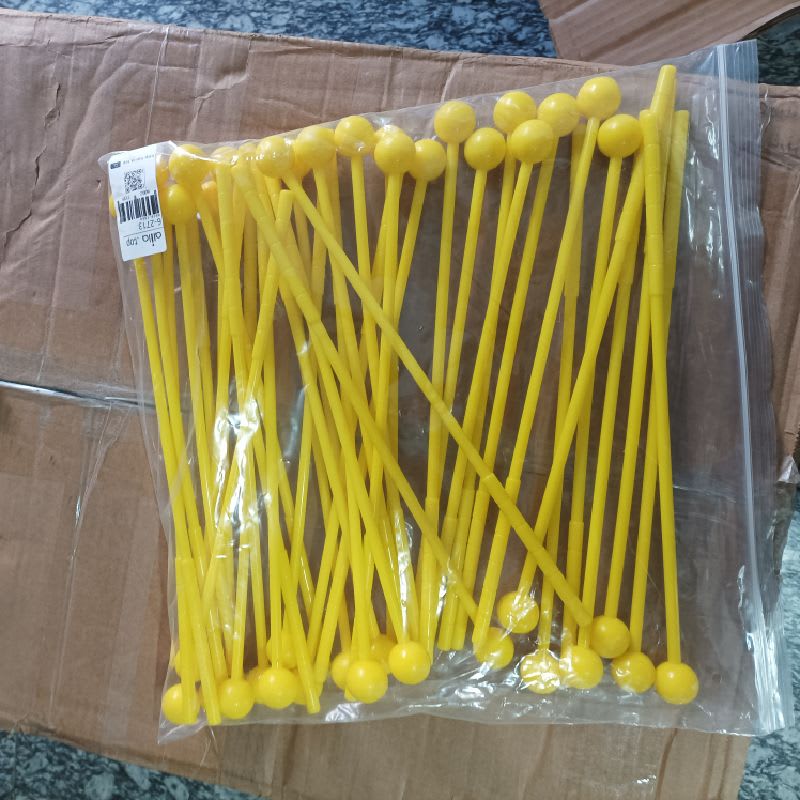 20pcs 30cm Baquetas de repuesto amarillas para metalófono o xilófono.20 — foto 8