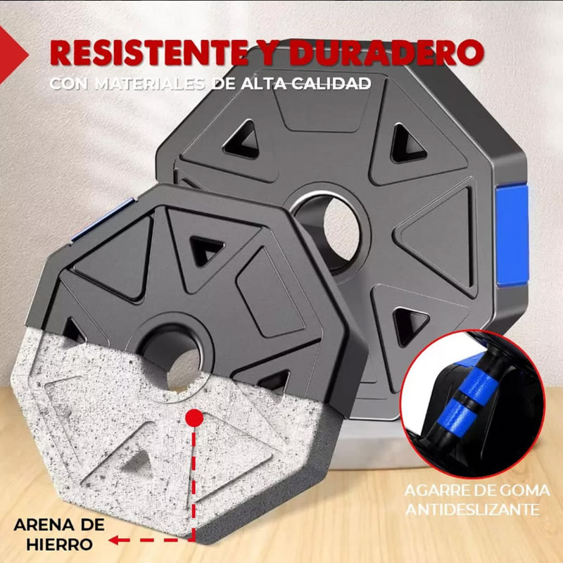 15Kg Mancuernas Ajustables Set De Total Fitnics 2en1 +barra Color Azu — foto 4