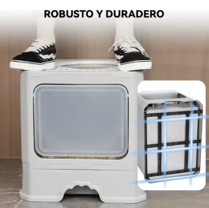 40*50*40cm Arenero Gato Cerrado Baño Sanitario Con Tapa Y Pala Grande — foto 6