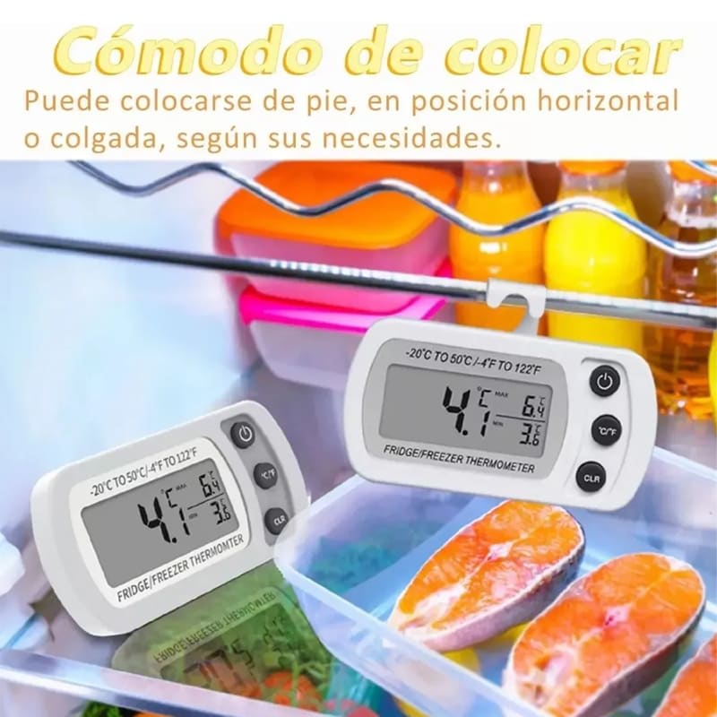 Termómetro Para Heladera Digitales Para Cocina Blanco — foto 3