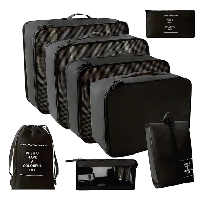 bolso de cosmeticos Juego De 8 Bolsas Organizadoras De Maletas — foto 1