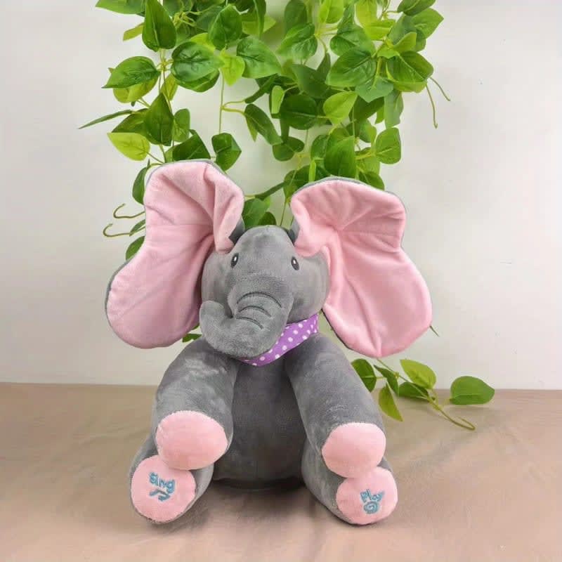Rosa jugar a las escondidas elefante muñeca. — foto 2