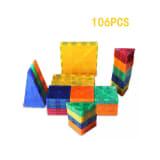 Juguete Didáctico Bloques Magnéticos Magnetiblock 106 Piezas.106 — miniatura 1