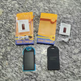 10000mAh 1psc Carga portátil solar de (mezcla de negro puro y negro y azul)() — miniatura 5