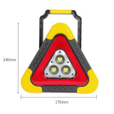 Luces Emergencia Led Auto Triangulo De Emergencia Solar Auto 27cm — miniatura 1