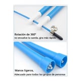 Cuerda De Saltar Profesional Regulable Deportes Cardio 3m — miniatura 5