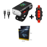 Luces Bicicleta Delantera Y Trasera Linterna Ipx5 Impermeabl + — miniatura 2
