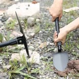 Pala Plegable Pala Camping Mini Palas Camping Pala Doble diseño negro — miniatura 3