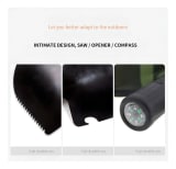 Pala Plegable Pala Camping Mini Palas Camping Pala Doble diseño negro — miniatura 6