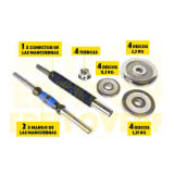 20kg Ajustables + Barra Unibles Overfit El hierro Mancuernas Crom — miniatura 2
