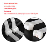 CARLO 3.6 Mm X 200 Mm Bolsa X 100 Precinto Plastico Prensacables Color Blanco — miniatura 5