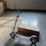 Patineta Plegable Blanca con Doble Freno y Plataforma Ancha y Gruesa — miniatura 11