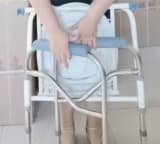 Silla Para Baño Portatil Plegable Baño Inodoro Discapacitado — miniatura 3