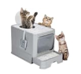 40*50*40cm Arenero Gato Cerrado Baño Sanitario Con Tapa Y Pala Grande — miniatura 4