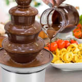 30L Cascada Fuente Chocolate Fondue 4 Niveles Acero Inoxidable — miniatura 3