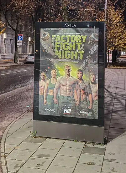 Street poster in Kaunas